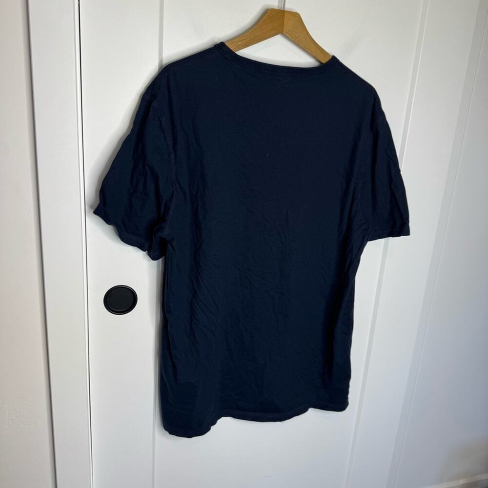 Adriano Goldschmied Navy Blue Crewneck Short Sleeve T-shirt Cotton Size XL - Picture 6 of 6